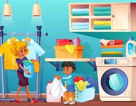 #13 for Sketch a parent child laundry scene by arifhusssaineu