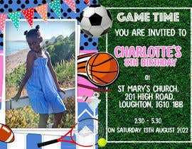 #56 for 8th Birthday, Sports Invitation by sonalfriends86