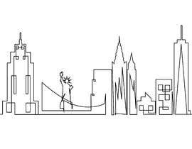 Nro 103 kilpailuun Line art work for City Skyline käyttäjältä graphicnur9