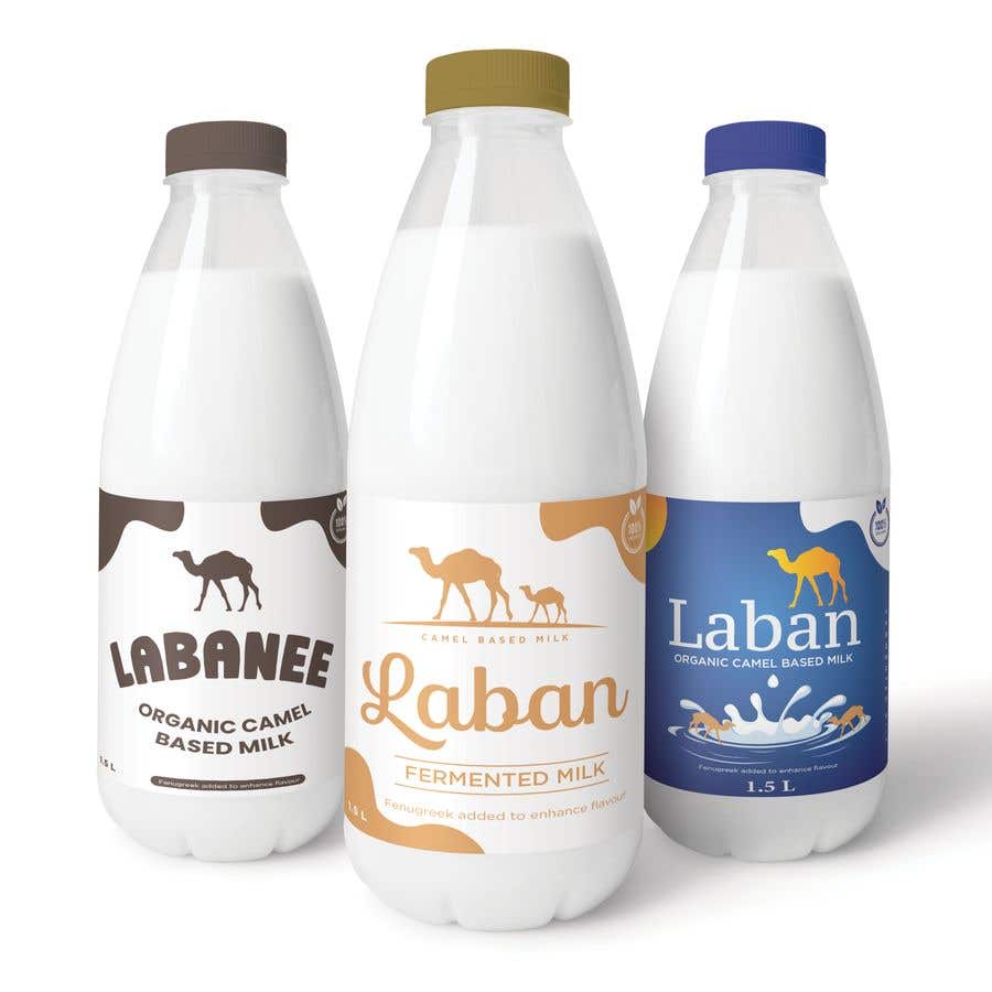 Kilpailutyö #366 kilpailussa                                                 bottle label design for a cultured milk based product
                                            