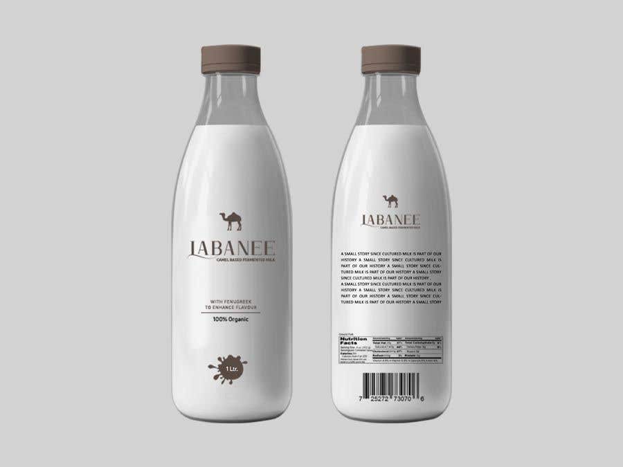 Penyertaan Peraduan #377 untuk                                                 bottle label design for a cultured milk based product
                                            