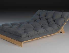 #7 para design a futon sofa 3d model por Mervinroy