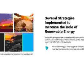 Nro 77 kilpailuun Renewable energy Website käyttäjältä malimali110
