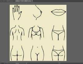 Nro 11 kilpailuun Create illustrative icons for body parts for hair removal business käyttäjältä hassony220