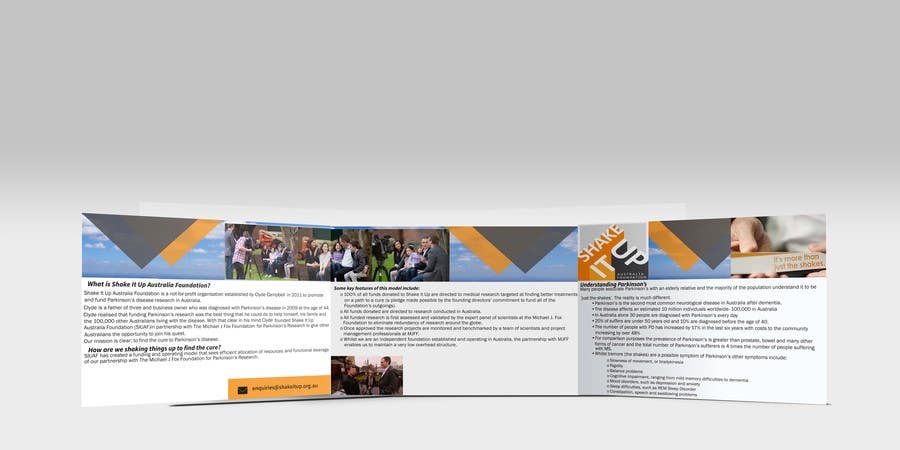 Inscrição nº 3 do Concurso para                                                 Design a  A5 Tri fold Brochure (A5 when closed) for a Not for Profit Foundation
                                            