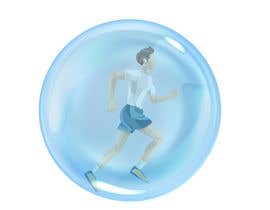 #5 for Make digital drawing by computer of running man, without background, place it inside an air bubble. by panjamon