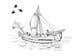 
                                                                                                                                    Миниатюра конкурсной заявки №                                                49
                                             для                                                 Black and white drawing or sketch of sailing ship on sea
                                            