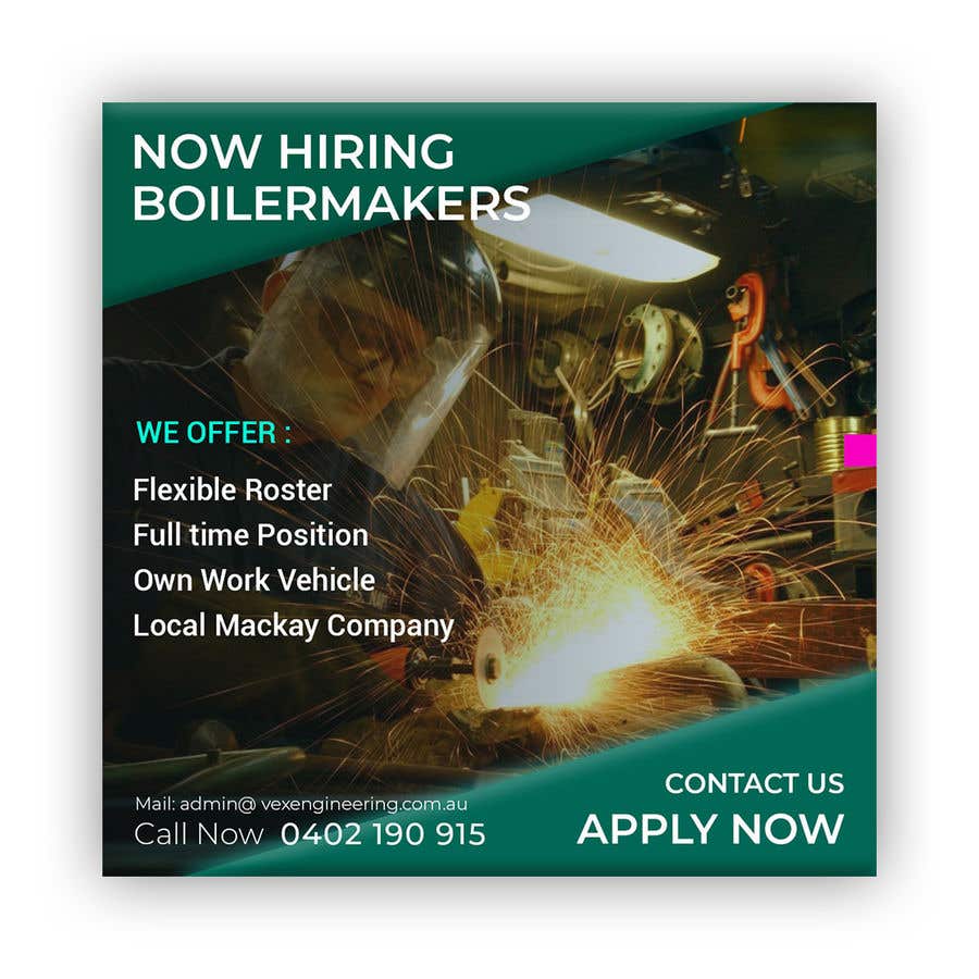 
                                                                                                                        Bài tham dự cuộc thi #                                            109
                                         cho                                             Boilermaker / Fitter Job Add
                                        