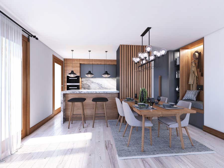 Penyertaan Peraduan #63 untuk                                                 Apartment 3D Interiordesign
                                            