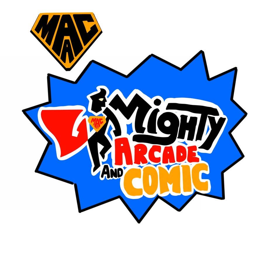 
                                                                                                                        Kilpailutyö #                                            38
                                         kilpailussa                                             Logo for Mighty arcade and Comics
                                        