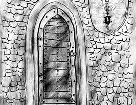 #20 for Black and White graphic of an entry door to an inn called the dancing captain by JasminaSV