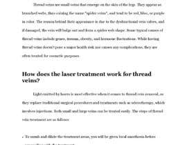 #25 para Write an 800-word blog post titled &quot;Laser Thread Vein Removal&quot; por namira9