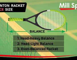 nº 35 pour Infographic/Image Design - Badminton Racket Size Chart par mdmahmudur39 