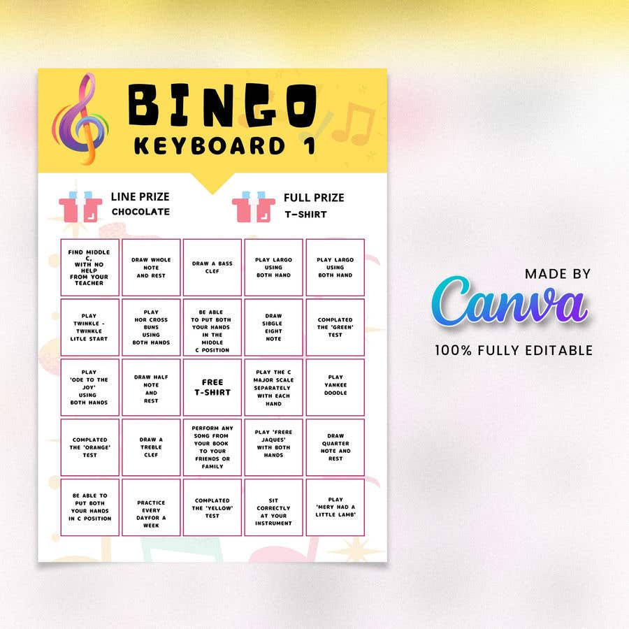 
                                                                                                                        Proposition n°                                            1
                                         du concours                                             Bingo board, Roadmap and certificates for music progression!
                                        