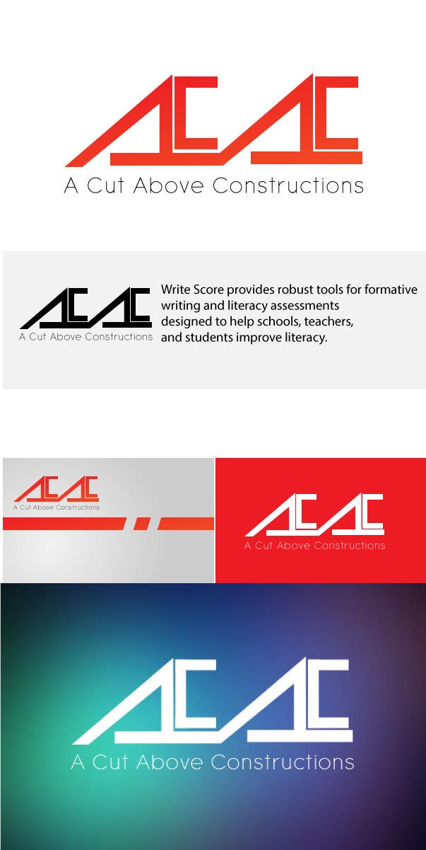 Inscrição nº 49 do Concurso para                                                 Logo for A Cut Above Constructions (ACAC) - Round 2
                                            