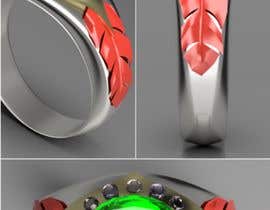 #28 para Design a cool, futuristic men&#039;s wedding ring for me por swganfaster15