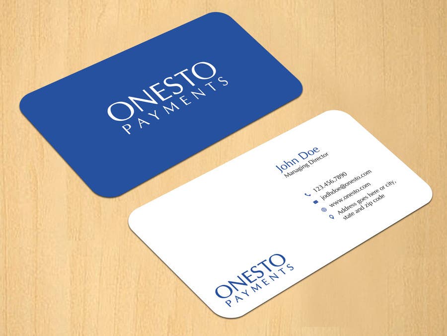 Bài tham dự cuộc thi #24 cho                                                 Design business card for Onesto Payments
                                            