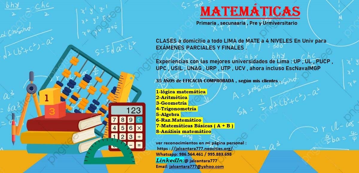 Bài tham dự cuộc thi #8 cho                                                 CLASES de MATE a 4 NIVELES y EXCEL AVANZADO
                                            