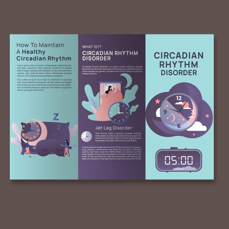Contest Entry #71 for                                                 Tri-fold Brochure design for Circadian Rhythm Syndrome
                                            