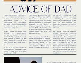 #16 для Short blogs written on &quot;advice from Dad&quot; от AhmadSafi1