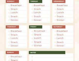 #147 cho Design an A4 PDF weekly meal planner bởi mursonaakter