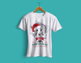 Nro 49 kilpailuun Design a Tshirt with dog along with word Merry Christmas käyttäjältä Himalay55