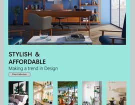nº 20 pour Furniture catalog website desktop &amp; mobile design par romanalam1434 