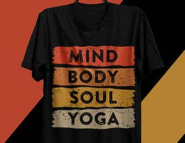 Nro 230 kilpailuun T-shirt design on Yoga/Exercise/Stretching käyttäjältä creativefaysal11