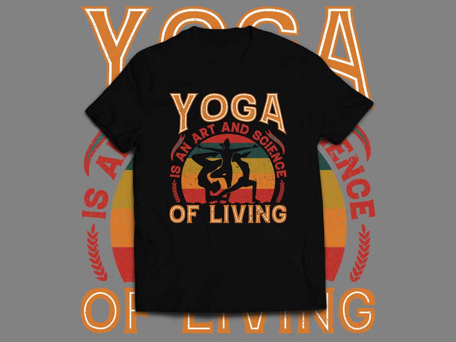 Kilpailutyö #106 kilpailussa                                                 T-shirt design on Yoga/Exercise/Stretching
                                            