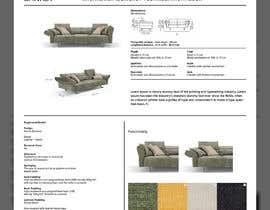 SawonDesigner tarafından Furniture Specification Sheet needed Data sheet için no 59