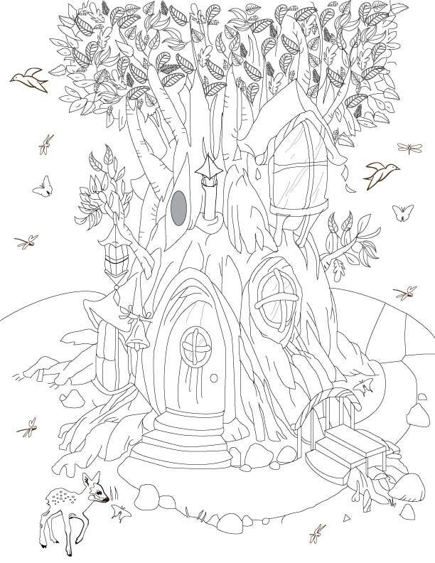 Bài tham dự cuộc thi #6 cho                                                 A Coloring Book of Tree Houses
                                            