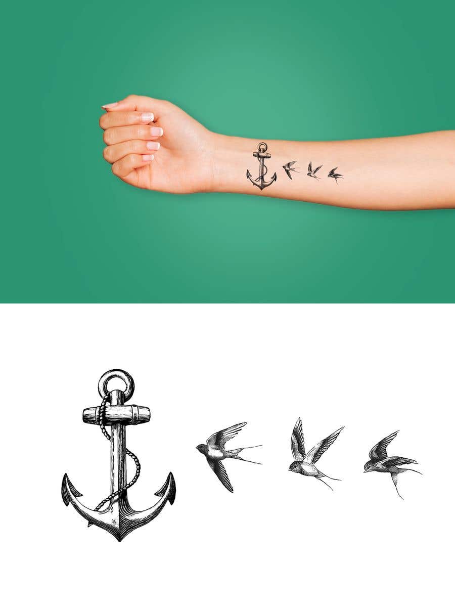 Intrarea #22 pentru concursul „                                                Anchor & Swallow Tattoo Design
                                            ”