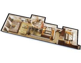 archisslame tarafından Design and 3D rendering of a 2 bedroom / 2 bathroom house için no 40