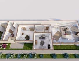 nº 64 pour Design and 3D rendering of a 2 bedroom / 2 bathroom house par sevvalatmc 