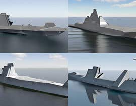 #18 for Zumwalt Destroyer and F35 Mash up or alternative displacement ship and multi propulsion craft mash up. by Mia909