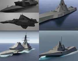 #32 for Zumwalt Destroyer and F35 Mash up or alternative displacement ship and multi propulsion craft mash up. by Mia909