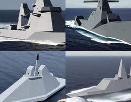 #34 para Zumwalt Destroyer and F35 Mash up or alternative displacement ship and multi propulsion craft mash up. por Mia909