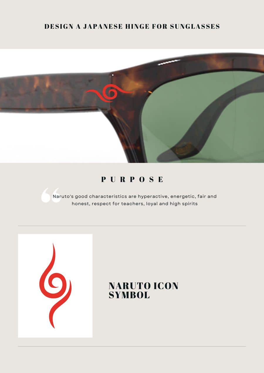 Intrarea #98 pentru concursul „                                                Design a Japanese Hinge for Sunglasses
                                            ”