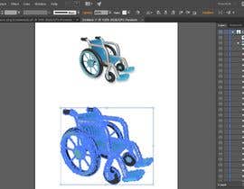 #13 for Adobe Illustrator: Creator icon of a wheelchair in specific style af Saeed526