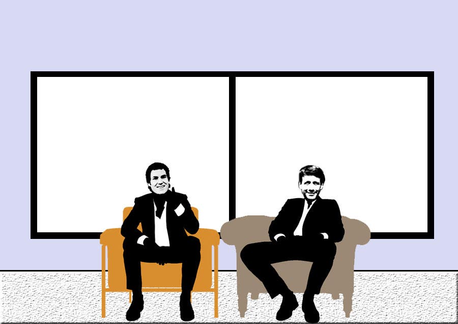 Penyertaan Peraduan #2 untuk                                                 Illustrate two people for a conference
                                            