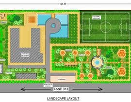 a plan of a subdivision with a soccer field and a playground