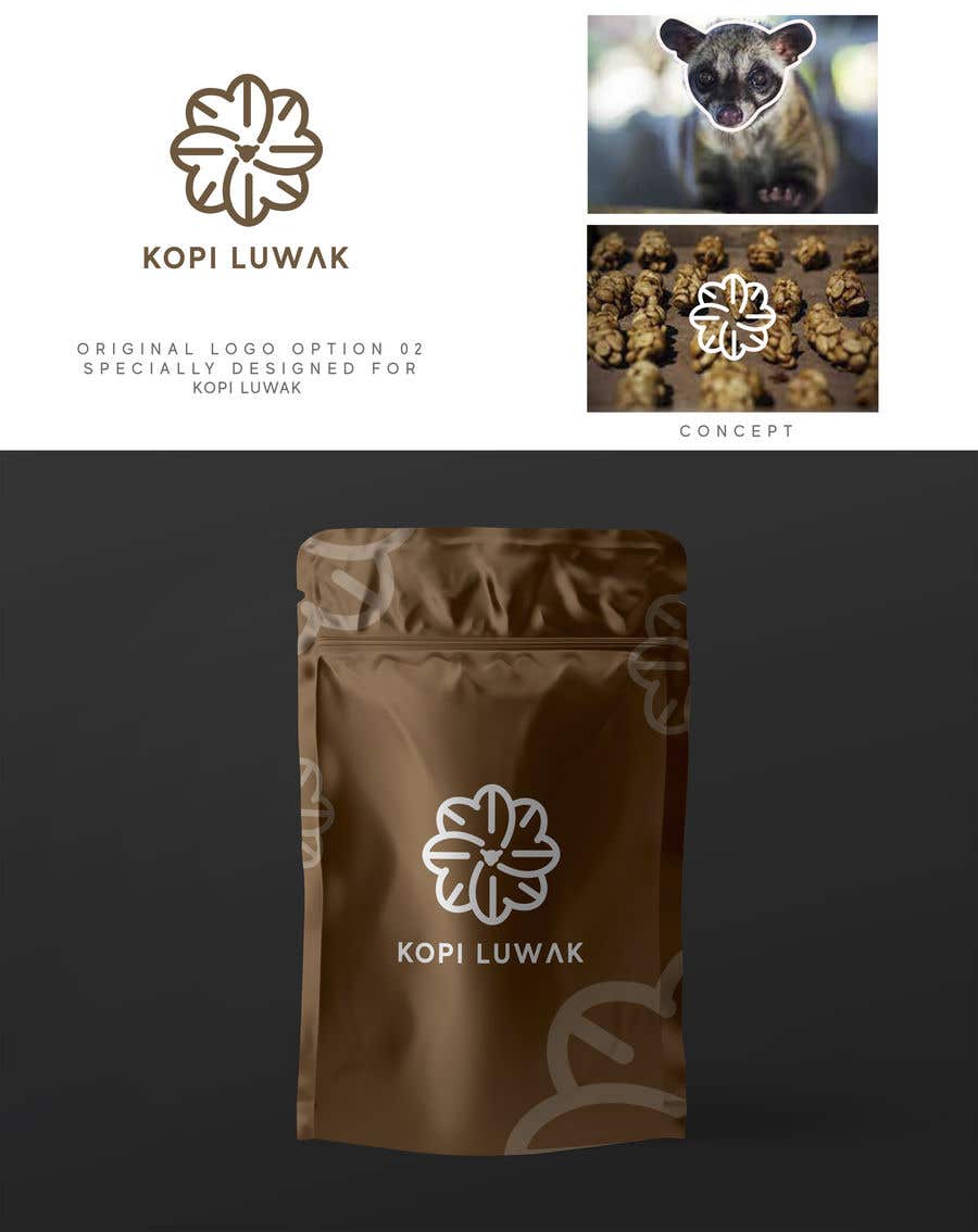 a mockup of a coffee bag with a dog on it