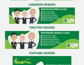 #54 for Produce social media banners for youtube linkedin facebook and twitter by kamranhossain324