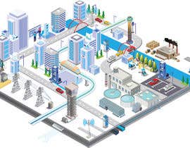 #20 for Vector graphic smart-city concept by jewelshah07