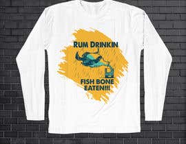 Nro 236 kilpailuun Rum Drinkin&#039; &amp; Fish Bone Eaten logo käyttäjältä JAHANARAAKTER10