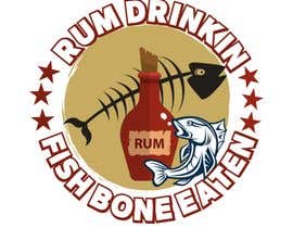 Nro 157 kilpailuun Rum Drinkin&#039; &amp; Fish Bone Eaten logo käyttäjältä raharahmanpur