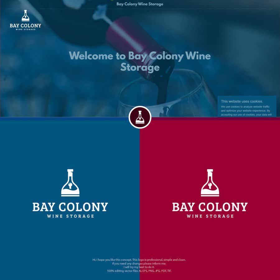 Konkurrenceindlæg #607 for                                                 Logo for Bay Colony Wine Storage - 06/02/2023 15:50 EST
                                            