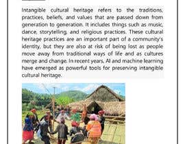 #110 An research about intangible cultural heritage részére Abdallah463 által