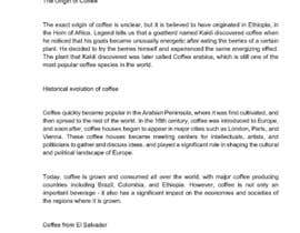 Nro 112 kilpailuun Product Write Up - Coffee käyttäjältä IsaTha
