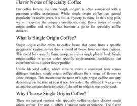 Nro 215 kilpailuun Coffee &amp; Tea Blog / Articles käyttäjältä samythe67